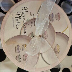 Petite Fours Porcelain Vintage Cake plates
